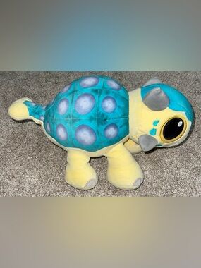 Mattel Jurassic World Bumpy Plush Dinosaur 15 inches blue yellow